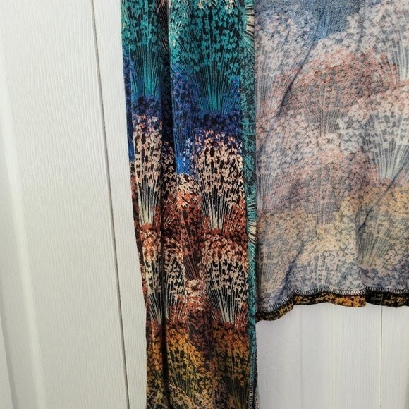 Urban Outfitters Kimchi Blue Multicolor Abstract Floral Cardigan Sweater Size S - Picture 3 of 5